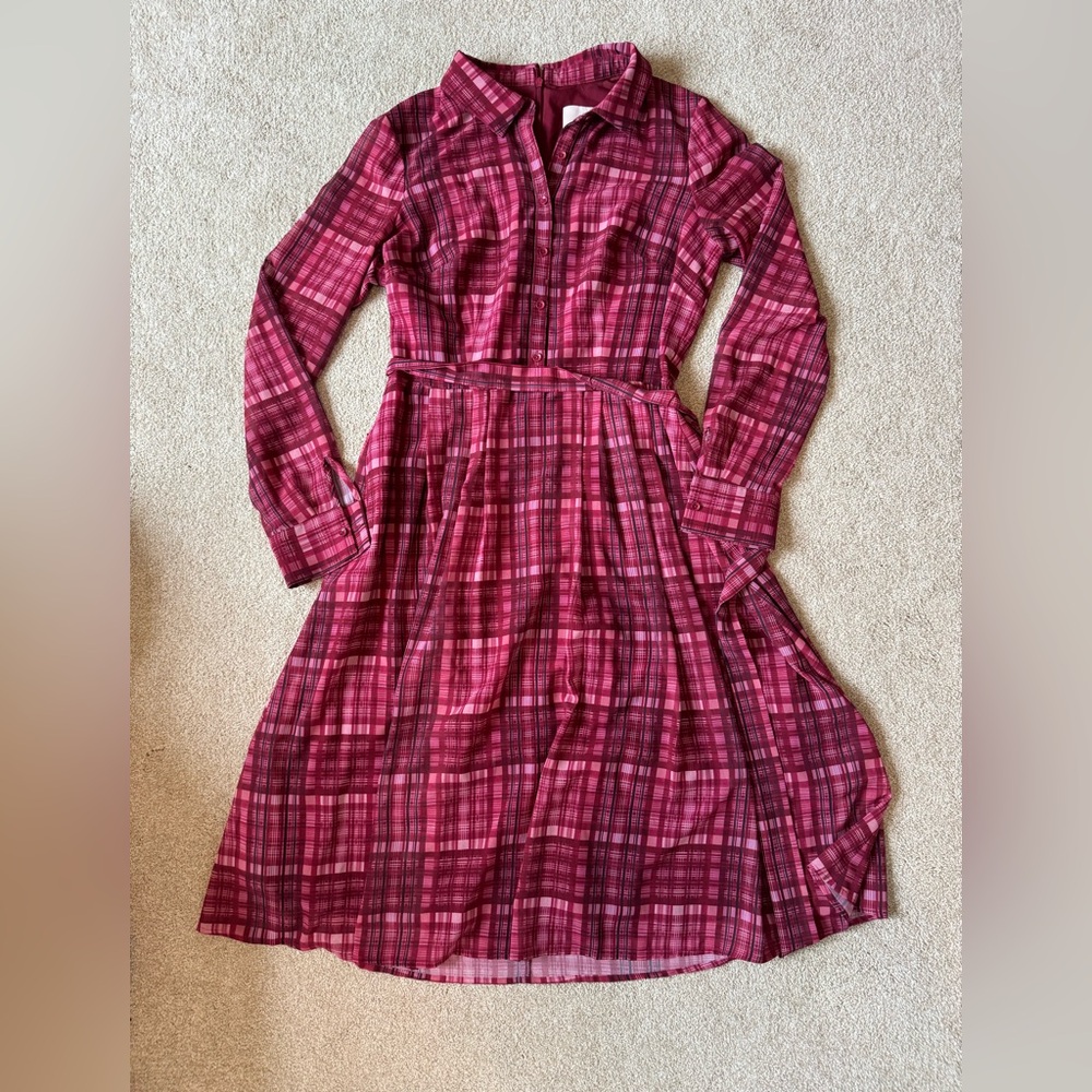 Gal Meets Glam Red Plaid Dress